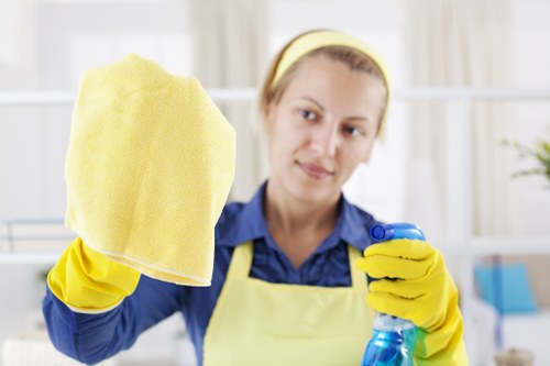 Professional regular cleaning in a Battersea kitchen and dining area