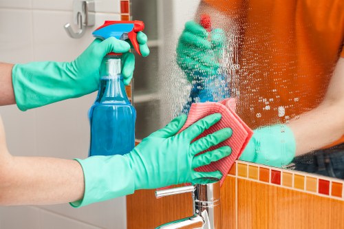 Professional Battersea cleaner working in a local home interior