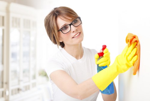 Cleaning of shared commercial space in Battersea with reception and floors